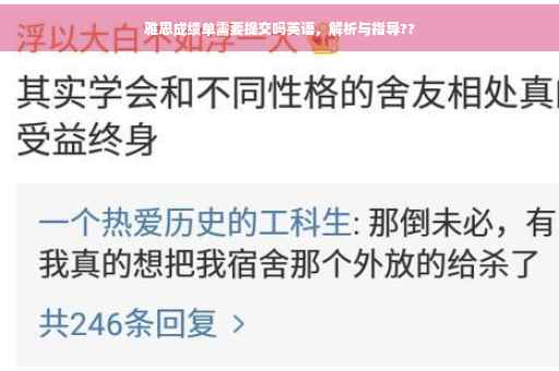雅思成绩单需要提交吗英语，解析与指导??