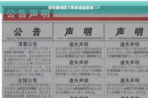 如何查询四六级英语成绩单⚡️?