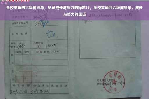 全校英语四六级成绩单，见证成长与努力的标志??，全校英语四六级成绩单，成长与努力的见证