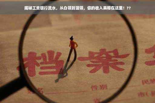 揭秘工资银行流水,从白领到蓝领,你的收入真相在这里!?? 揭秘工资银行流水,从白领到蓝领,你的收入真相在这里!??