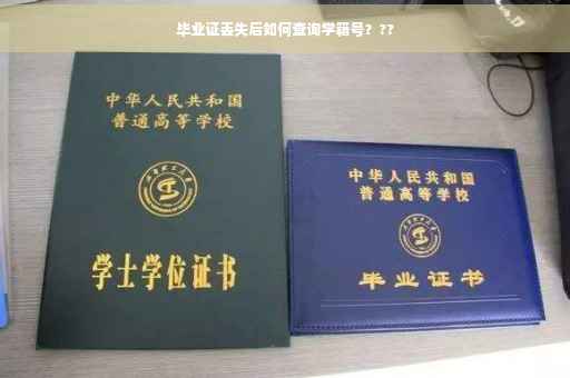 毕业证丢失后如何查询学籍号？??