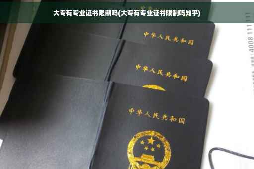 大专有专业证书限制吗(大专有专业证书限制吗知乎)