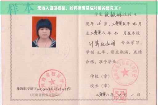 无收入证明模板，如何撰写及应对相关情况⚡️?