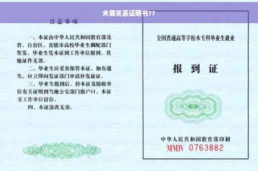 夫妻关系证明书??