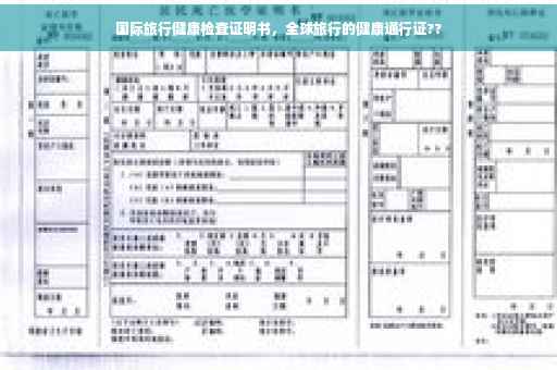 国际旅行健康检查证明书，全球旅行的健康通行证??