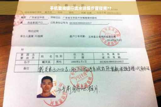 手机查询银行流水详细步骤指南??