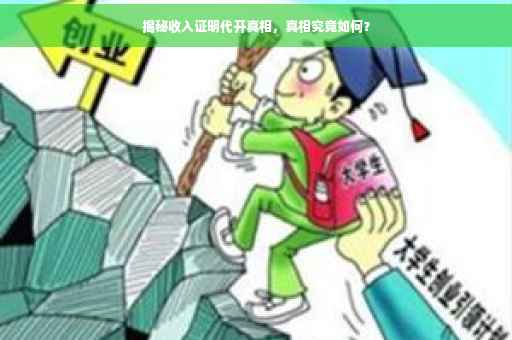 揭秘收入证明代开真相，真相究竟如何？