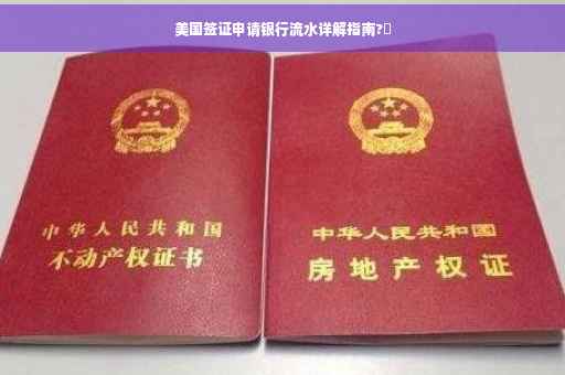 美国签证申请银行流水详解指南?✨