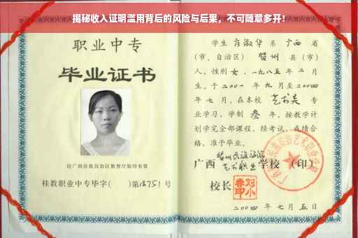 揭秘收入证明滥用背后的风险与后果，不可随意多开！