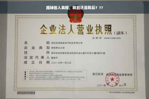 揭秘收入真相，税前还是税后？??