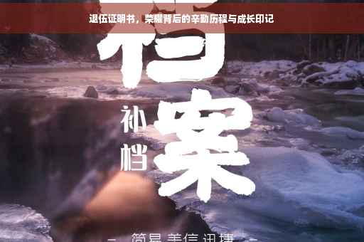退伍证明书，荣耀背后的辛勤历程与成长印记