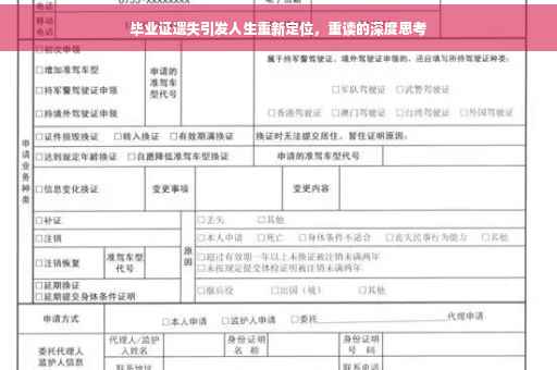 毕业证遗失引发人生重新定位，重读的深度思考