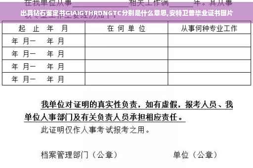 出具钻石鉴定书GIAIGTHRDNGTC分别是什么意思,安特卫普毕业证书图片