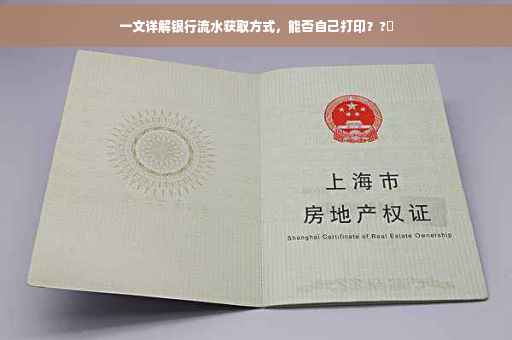 一文详解银行流水获取方式，能否自己打印？?✨