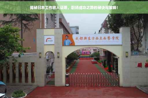 揭秘日本工作收入证明，职场成功之路的秘诀与策略！