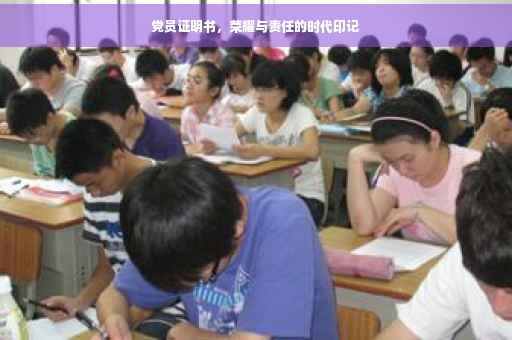 党员证明书，荣耀与责任的时代印记