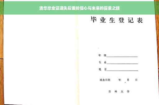 清华毕业证遗失后重拾信心与未来的探索之旅
