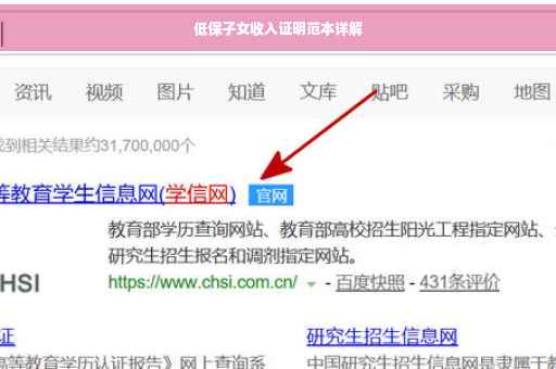 低保子女收入证明范本详解