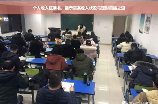 个人收入证明书，揭示真实收入状况与理财策略之道