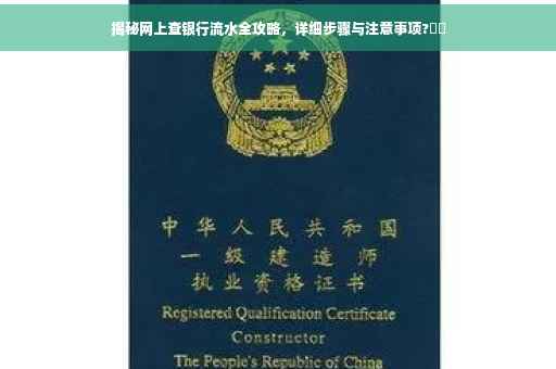 揭秘网上查银行流水全攻略，详细步骤与注意事项?⚡️