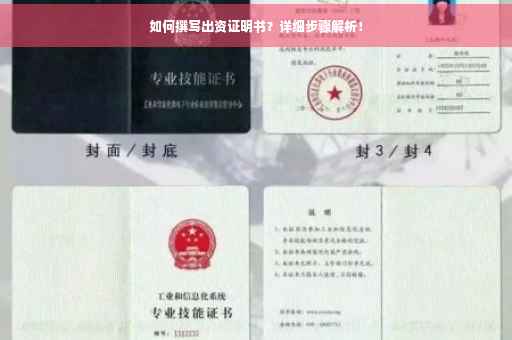 如何撰写出资证明书？详细步骤解析！