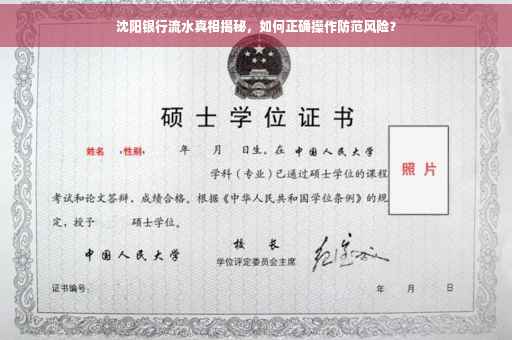 沈阳银行流水真相揭秘，如何正确操作防范风险？