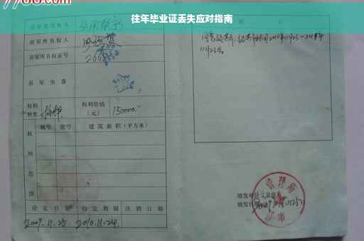 往年毕业证丢失应对指南