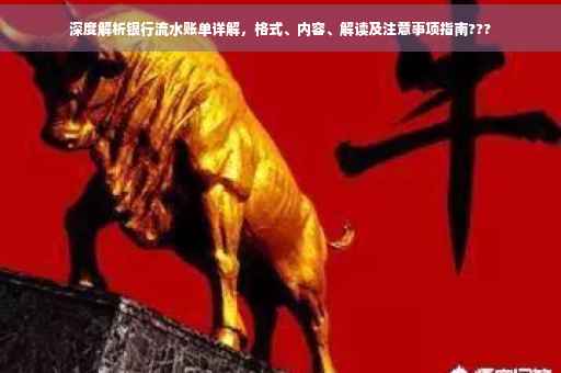 深度解析银行流水账单详解，格式、内容、解读及注意事项指南???