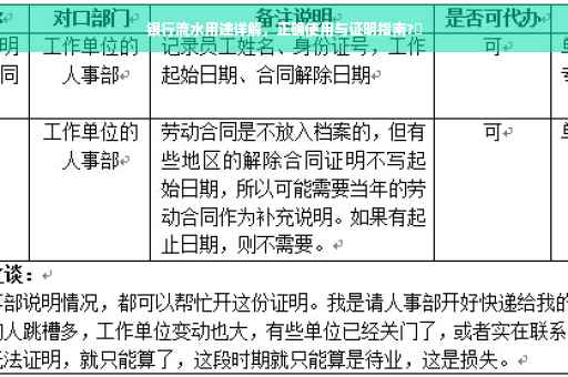 银行流水用途详解，正确使用与证明指南?✨