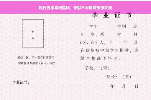 银行流水真相揭秘，作假不可触碰法律红线