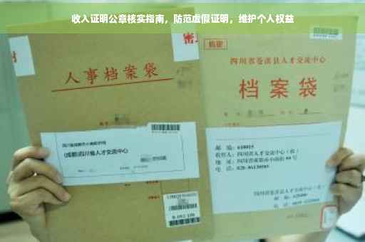 收入证明公章核实指南，防范虚假证明，维护个人权益