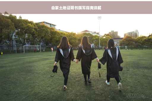 自家土地证明书撰写指南详解