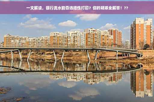 一文解读，银行流水能否选择性打印？你的疑惑全解答！??