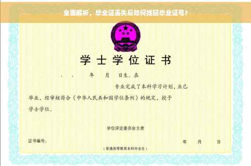 全面解析，毕业证丢失后如何找回毕业证号？