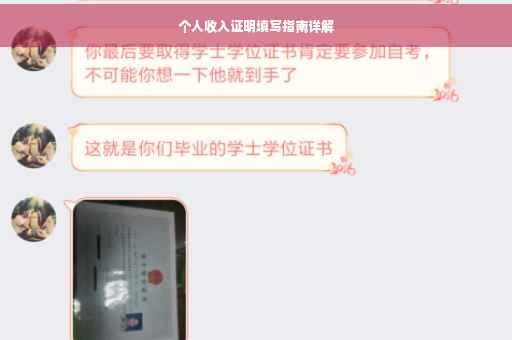 个人收入证明填写指南详解