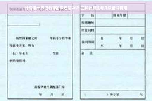计算机一级证书算初级还是中级-工科计算机考几级证书有用
