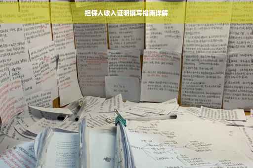 担保人收入证明撰写指南详解