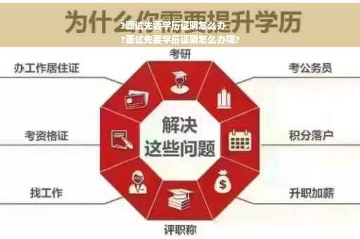 ?面试先要学历证明怎么办
?面试先要学历证明怎么办呢?
