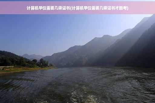计算机学位需要几级证书(计算机学位需要几级证书才能考)