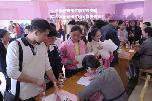 ?中专学历证明在哪可以查到
?中专学历证明在哪可以查到呢?
