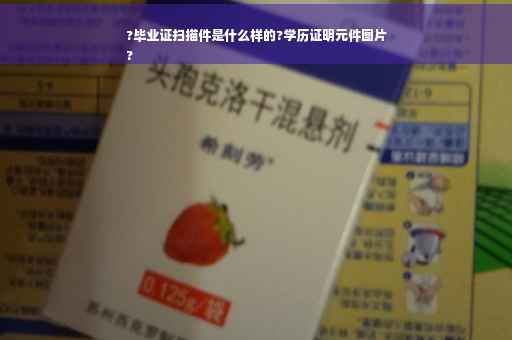 ?毕业证扫描件是什么样的?学历证明元件图片
?