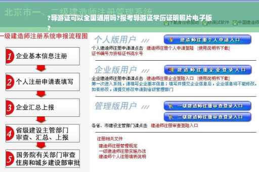 ?导游证可以全国通用吗?报考导游证学历证明照片电子版
?