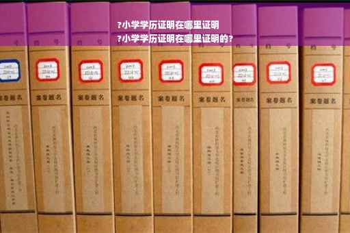 ?小学学历证明在哪里证明
?小学学历证明在哪里证明的?