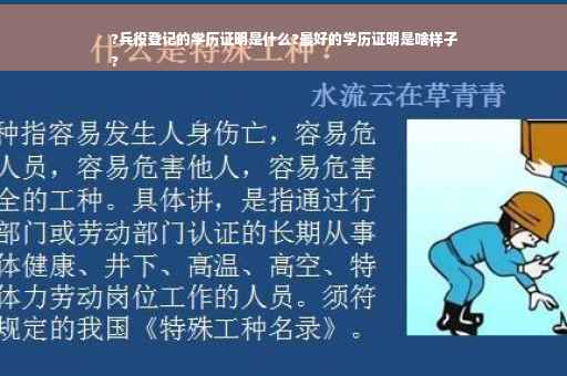 ?兵役登记的学历证明是什么?最好的学历证明是啥样子
?