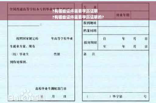 ?有哪些证件需要学历证明
?有哪些证件需要学历证明的?