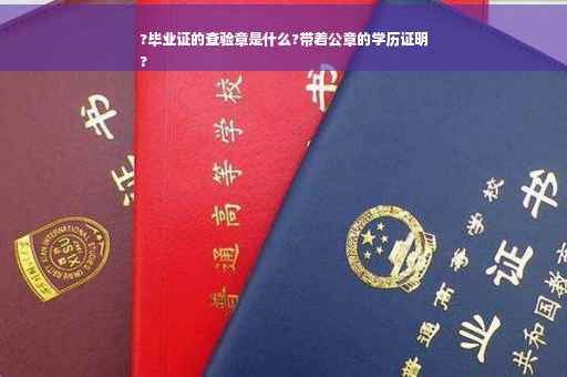?毕业证的查验章是什么?带着公章的学历证明
?