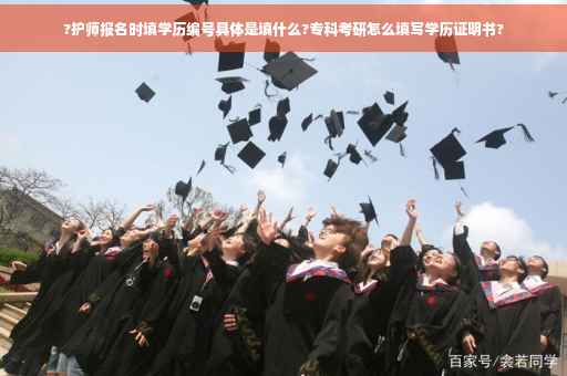 ?护师报名时填学历编号具体是填什么?专科考研怎么填写学历证明书?