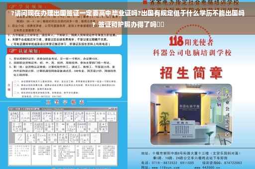 ?请问现在办理出国签证一定要高中毕业证吗?出国有规定低于什么学历不能出国吗？签证和护照办得了吗⚡️