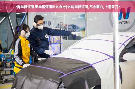 ?有学籍证明 无学历证明怎么办?什么叫学籍证明,不太明白,上哪里开?