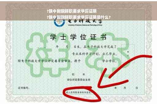 ?陕中附院辞职要求学历证明
?陕中附院辞职要求学历证明是什么?